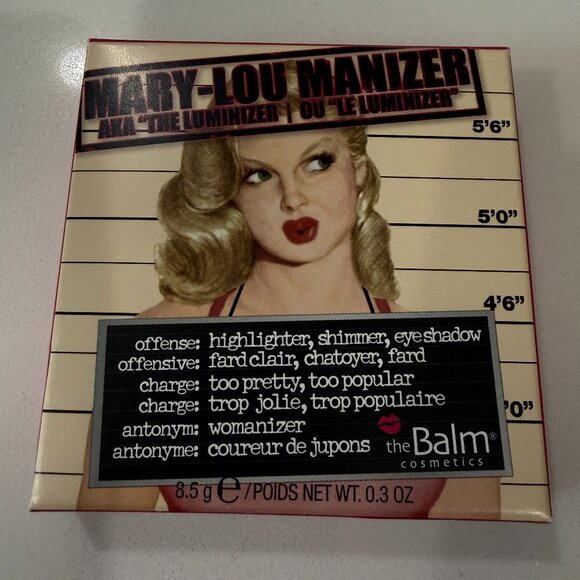 Mary-Lou Manizer AKA The Luminizer theBalm Cosmetics 8.5g / .3 oz NWT - Picture 1 of 6